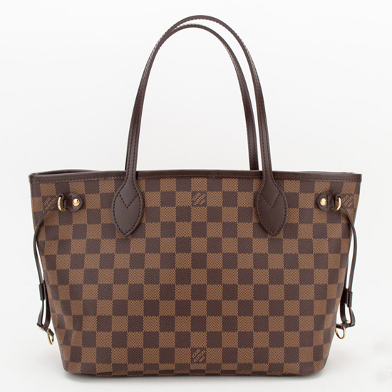 Louis Vuitton N51109 Neverfull PM Shoulder Bag Damier Ebene Canvas - Image 2
