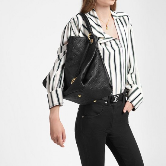 Louis Vuitton Artsy MM M41066 Black White Navy Red - Image 6