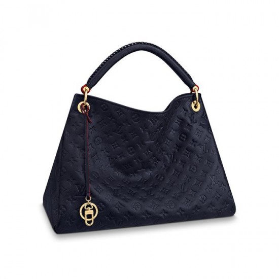 Louis Vuitton Artsy MM M41066 Black White Navy Red - Image 7