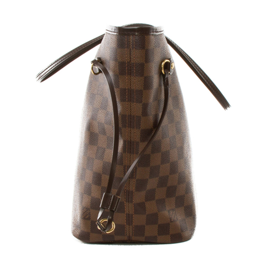 Louis Vuitton N51105 Neverfull MM Shoulder Bag Damier Ebene Canvas - Image 3