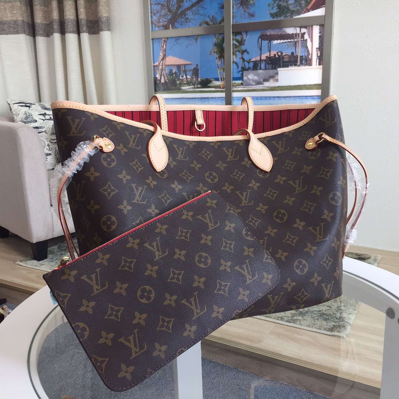 Louis Vuitton Neverfull MM Bag Monogram Canvas M40996 - Image 6