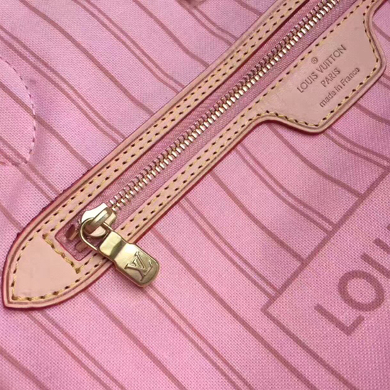 Louis Vuitton N41050 Neverfull MM Shoulder Bag Damier Azur Canvas - Image 4