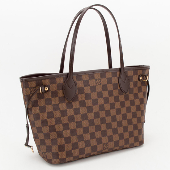 Louis Vuitton N51109 Neverfull PM Shoulder Bag Damier Ebene Canvas - Image 3