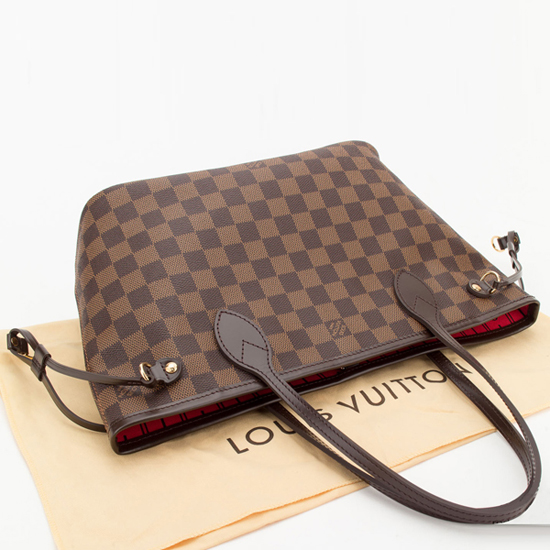 Louis Vuitton N51109 Neverfull PM Shoulder Bag Damier Ebene Canvas - Image 7