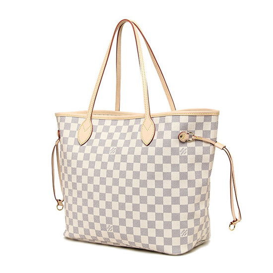 Louis Vuitton N51108 Neverfull GM Shoulder Bag Damier Azur Canvas - Image 4