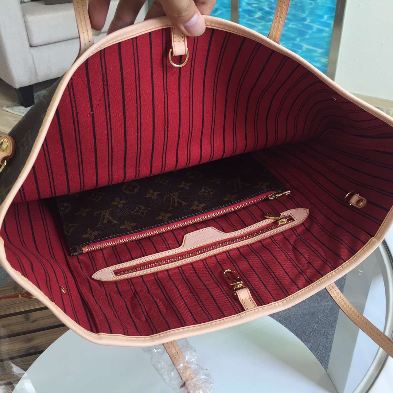 Louis Vuitton Neverfull MM Bag Monogram Canvas M40996 - Image 3