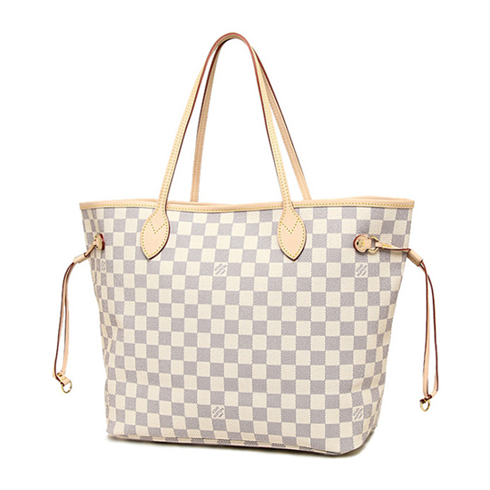 Louis Vuitton N51108 Neverfull GM Shoulder Bag Damier Azur Canvas - Image 2