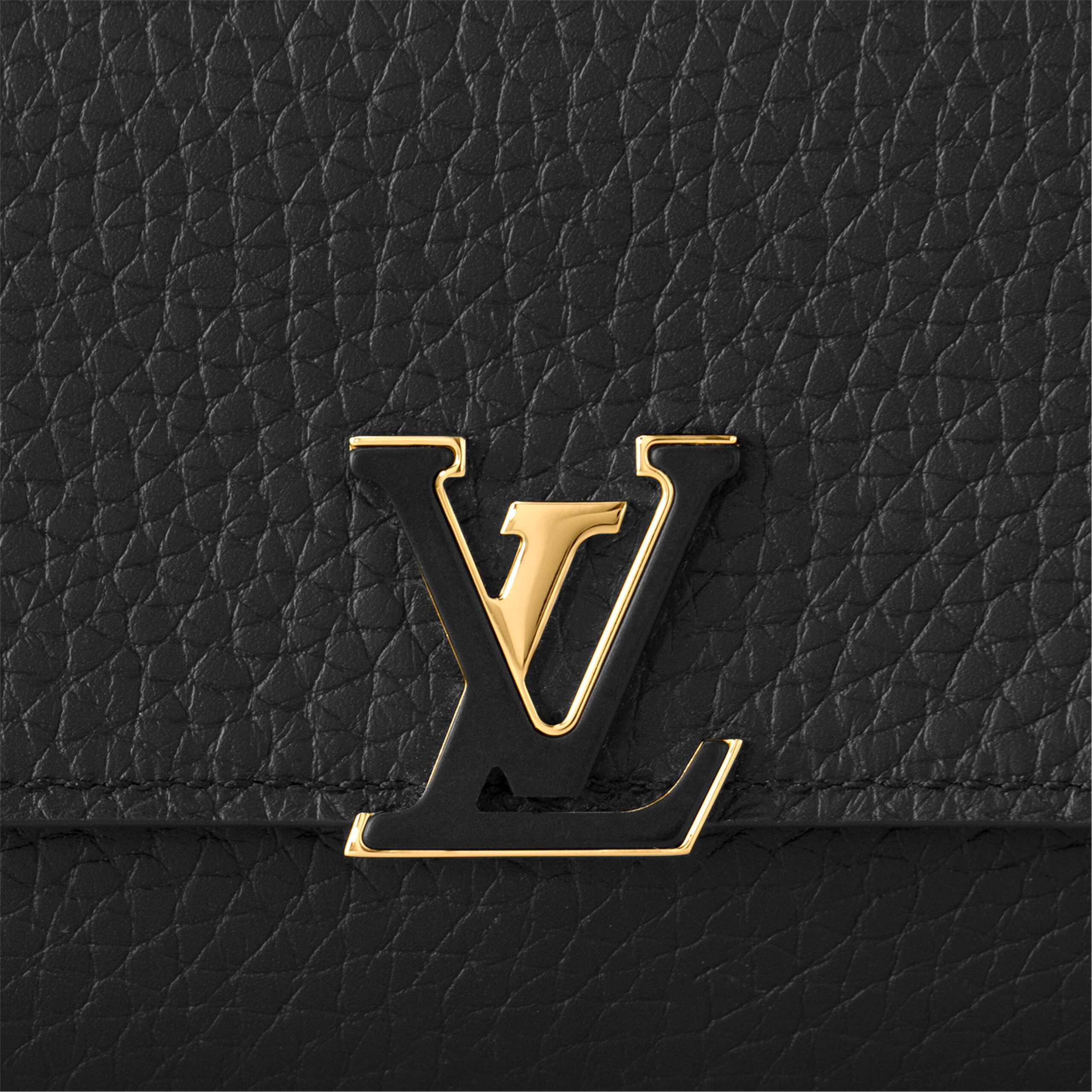 Louis Vuitton M62157 Capucines Compact Wallet Black Pink - Image 6