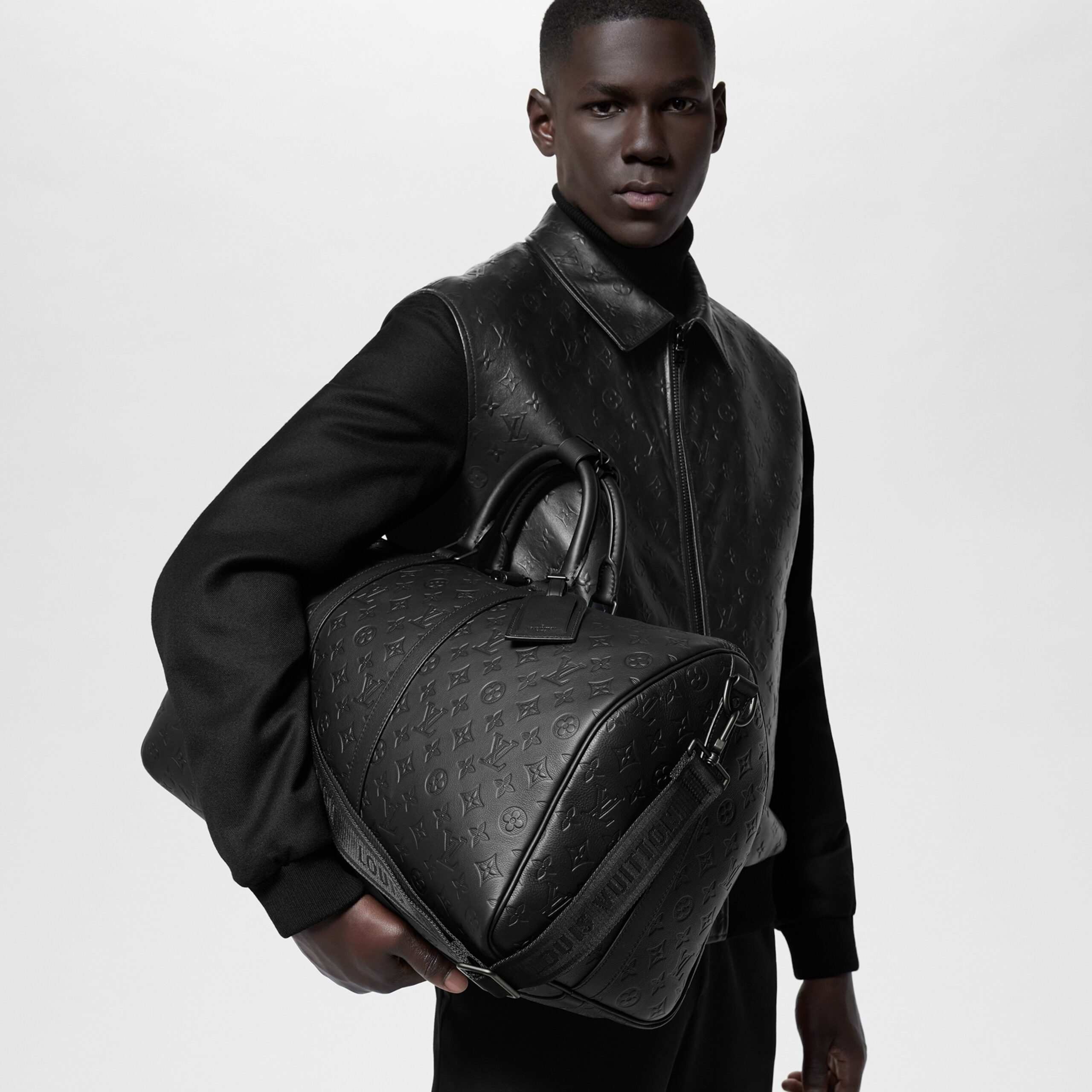 Louis Vuitton M44810 Keepall Bandoulière 50 Black - Image 9