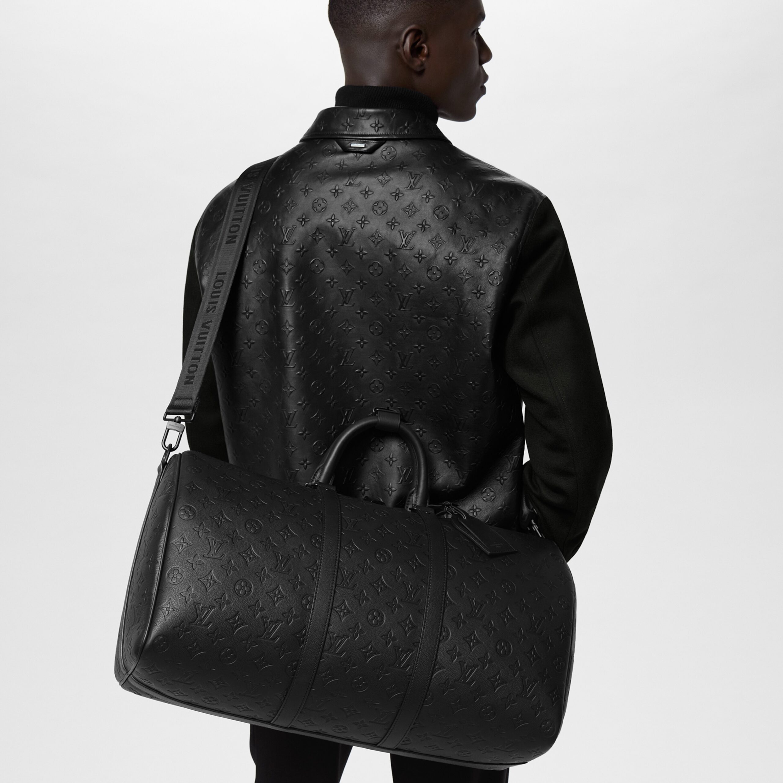Louis Vuitton M44810 Keepall Bandoulière 50 Black - Image 2