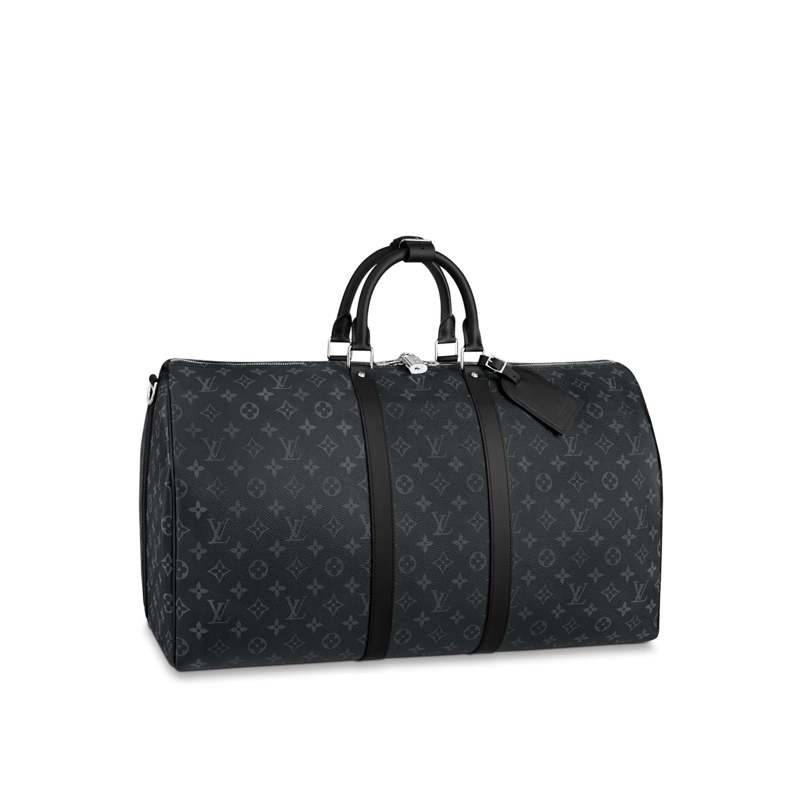 Louis Vuitton M40605 Keepall Bandoulière 55 Black - Image 8