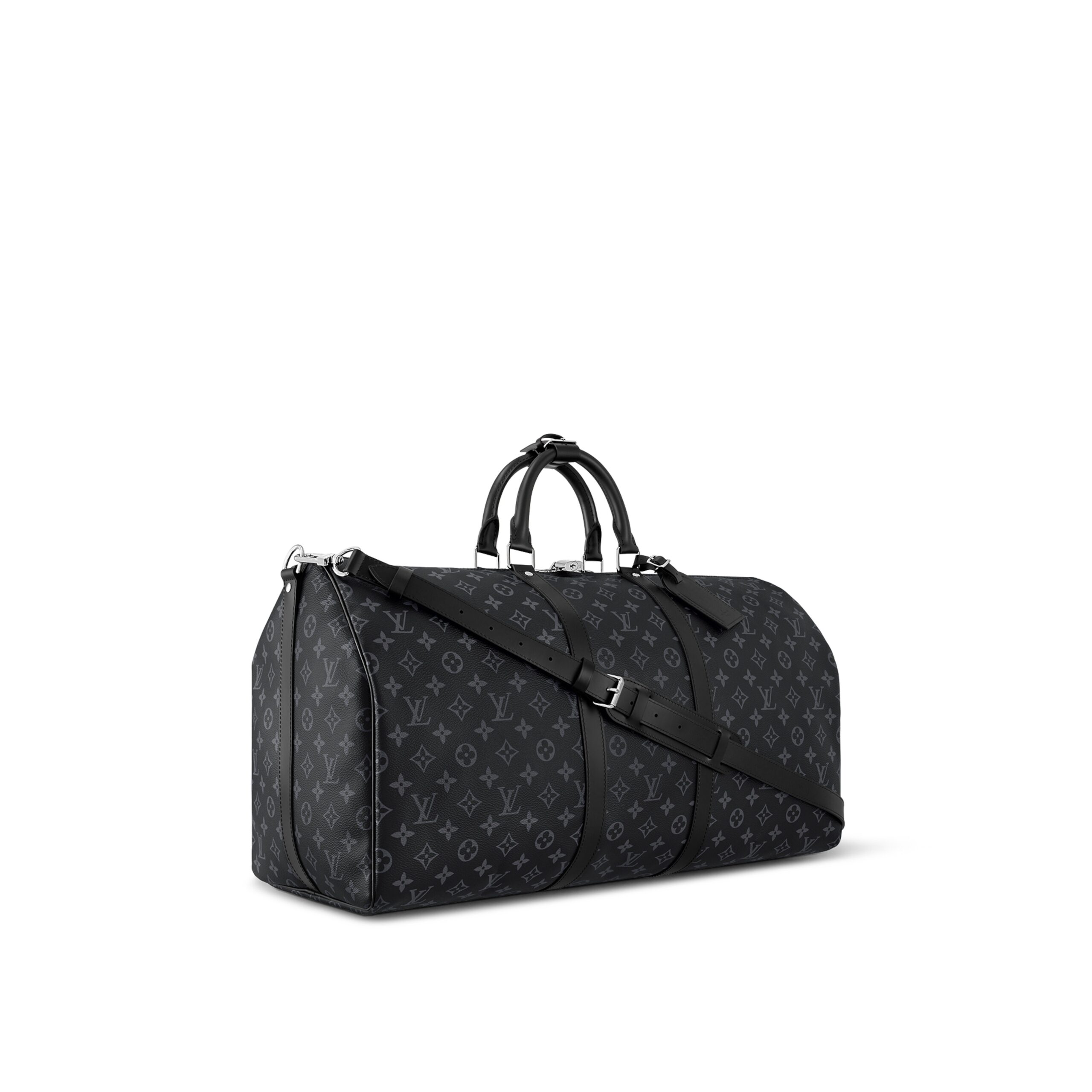 Louis Vuitton M40605 Keepall Bandoulière 55 Black - Image 4