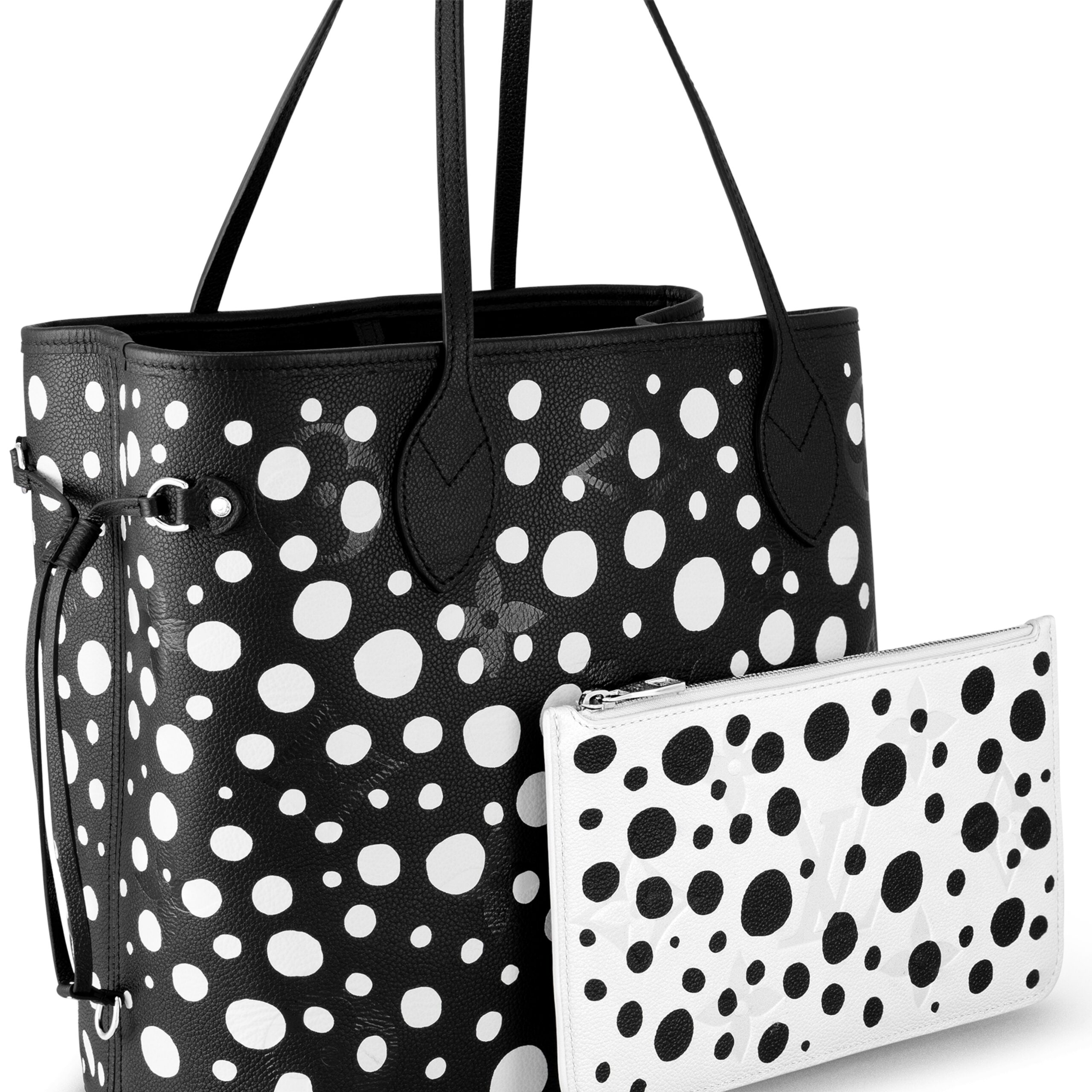 Louis Vuitton LV x YK Neverfull MM M46390 Black white - Image 3