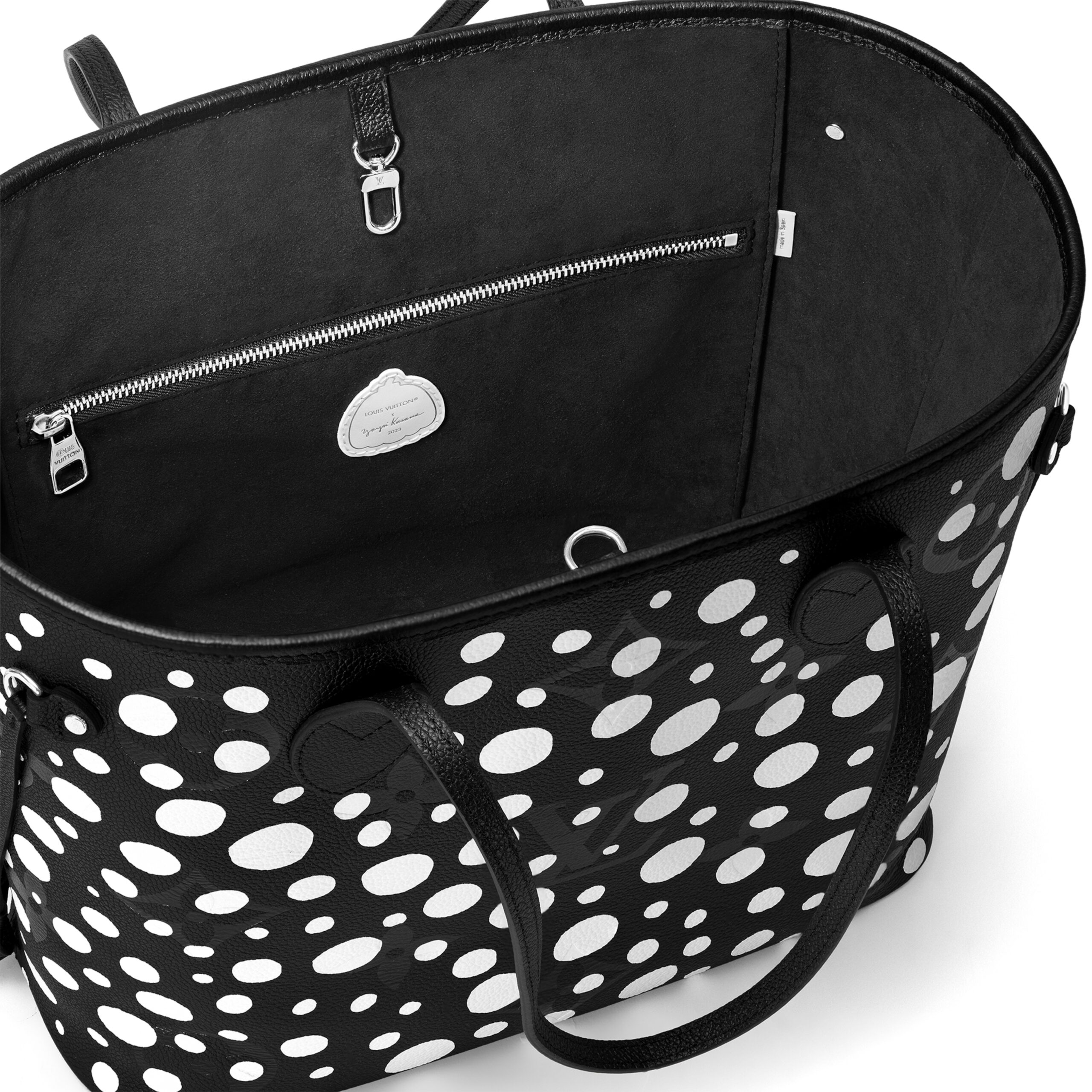 Louis Vuitton LV x YK Neverfull MM M46390 Black white - Image 6