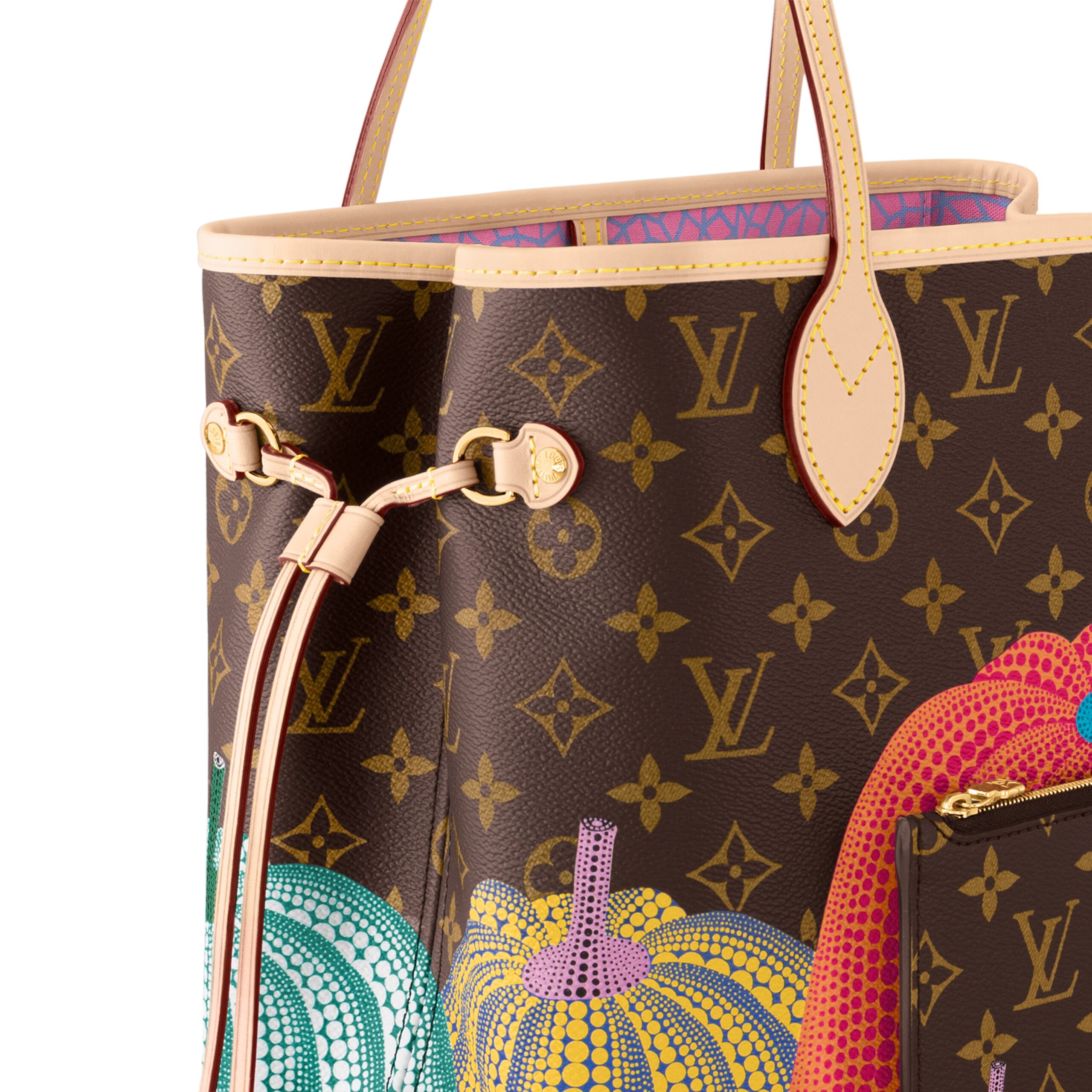 Louis Vuitton LV x YK Neverfull MM M46468 Pumpkin print - Image 4