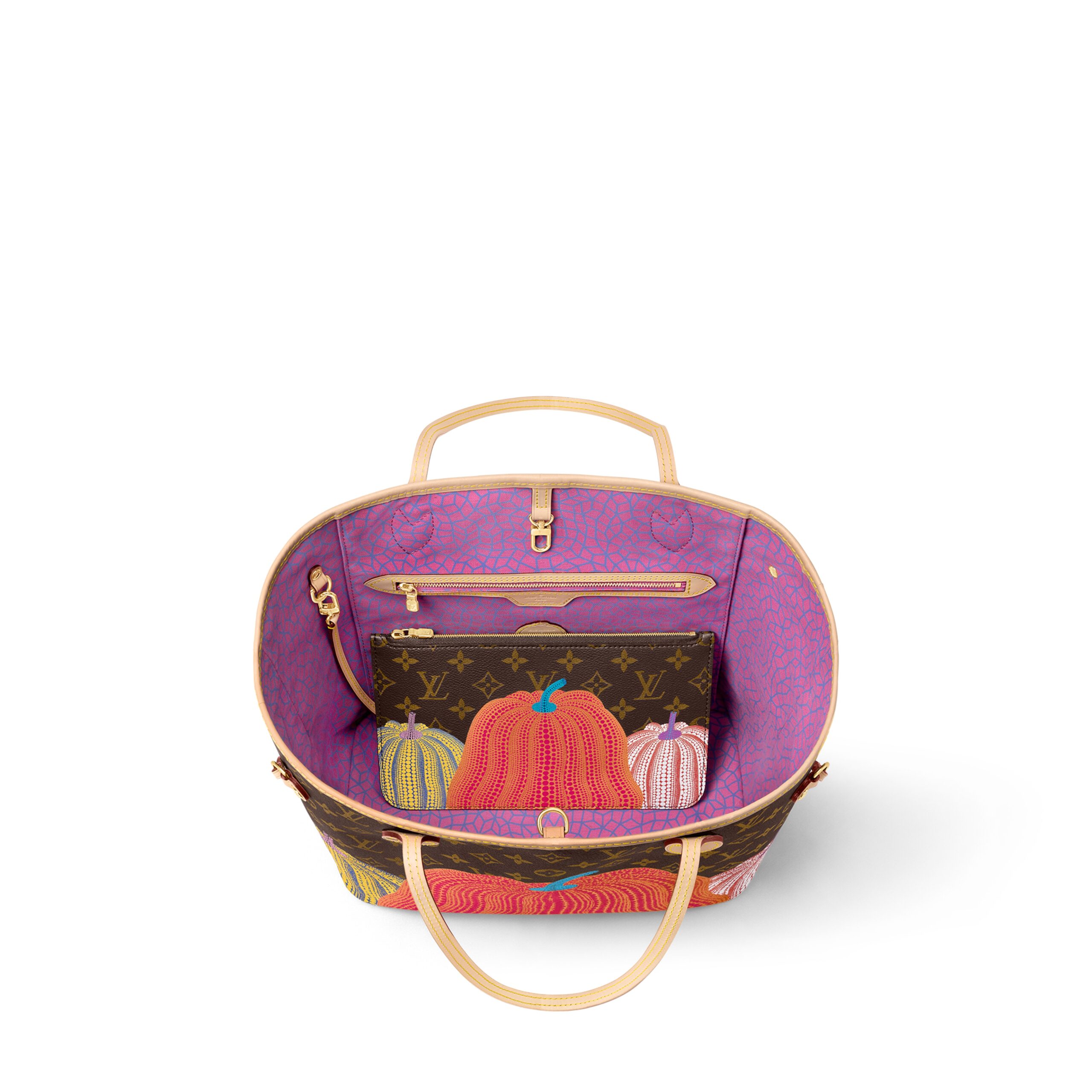 Louis Vuitton LV x YK Neverfull MM M46468 Pumpkin print - Image 6