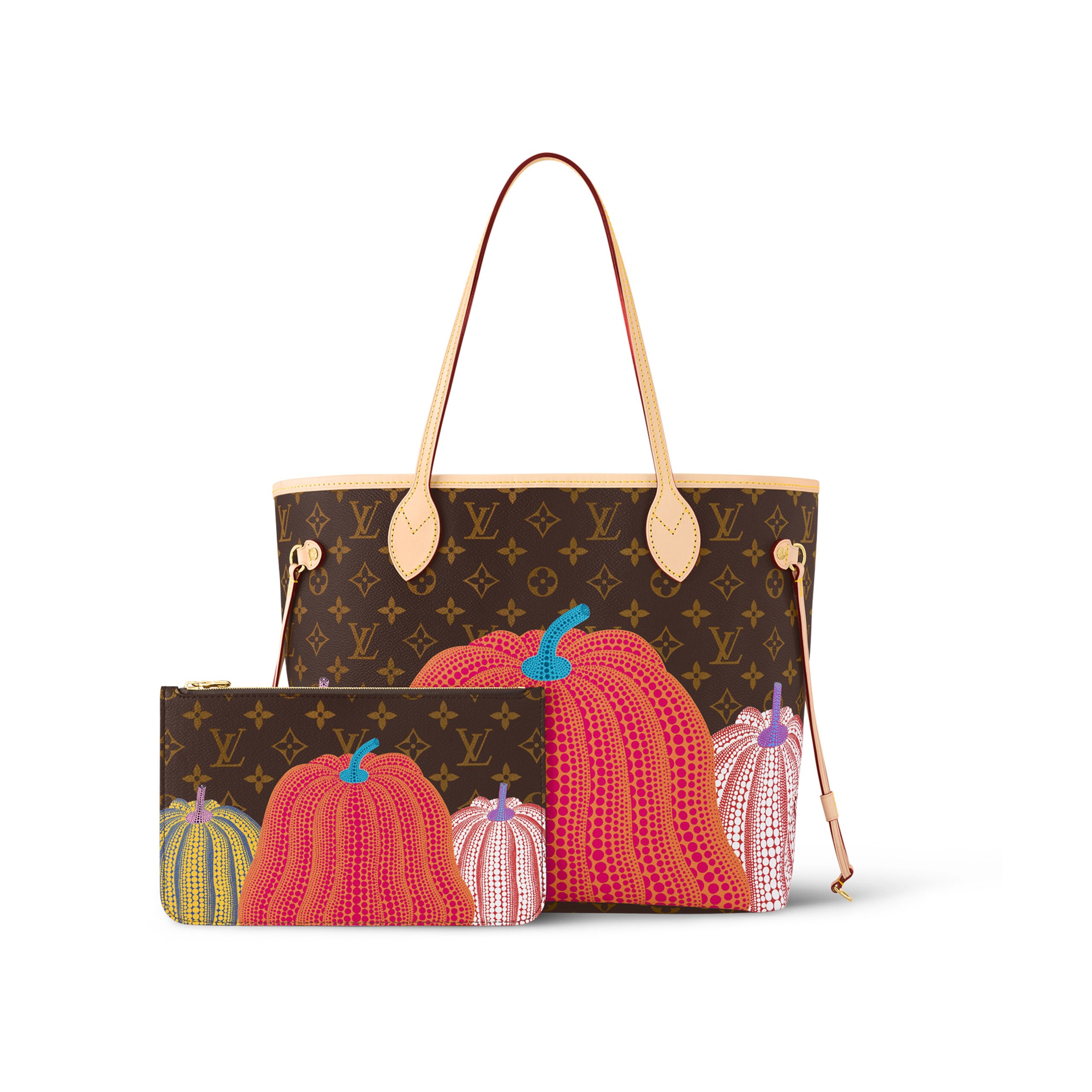 Louis Vuitton LV x YK Neverfull MM M46468 Pumpkin print - Image 3