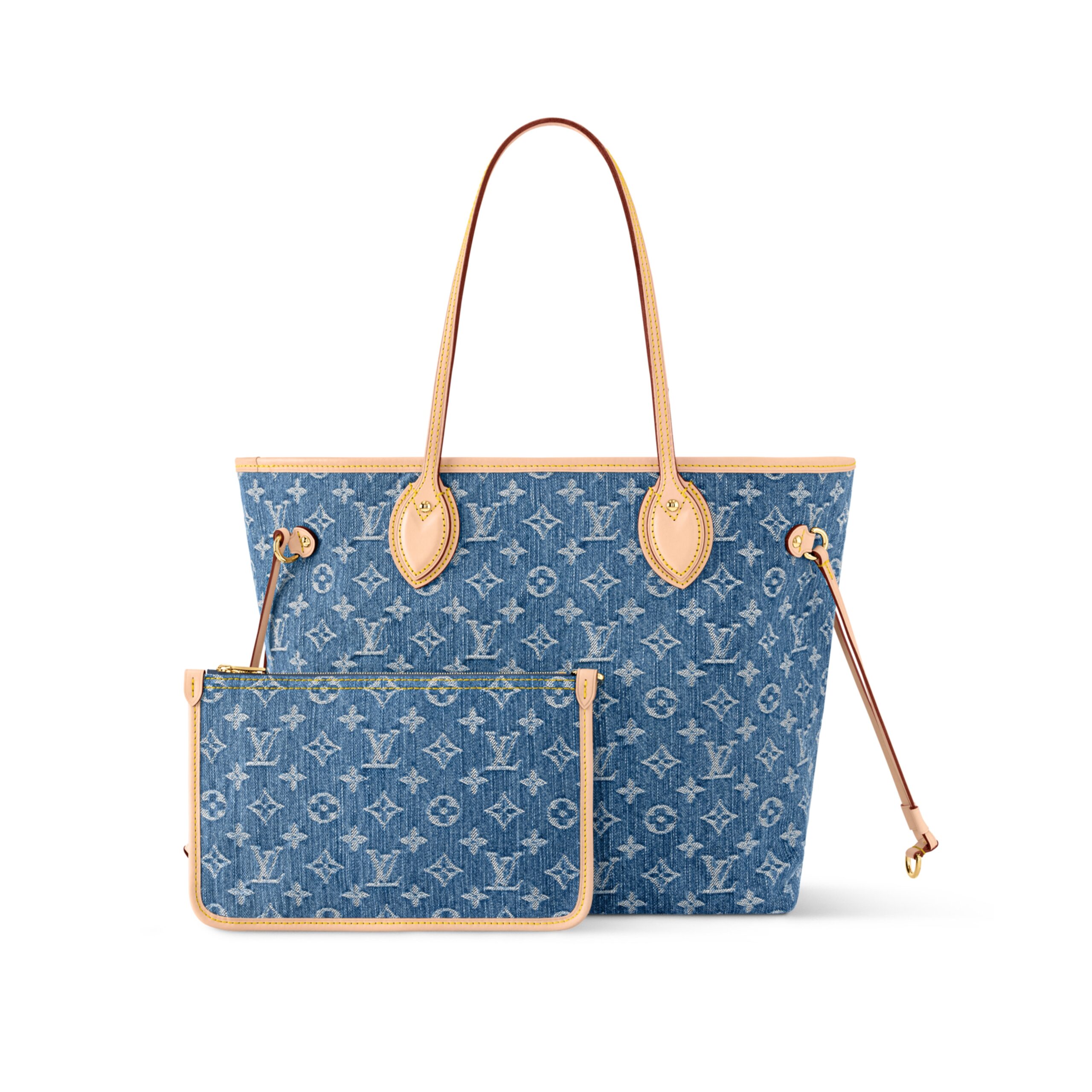 Louis Vuitton M13192 Neverfull MM Denim Blue - Image 2
