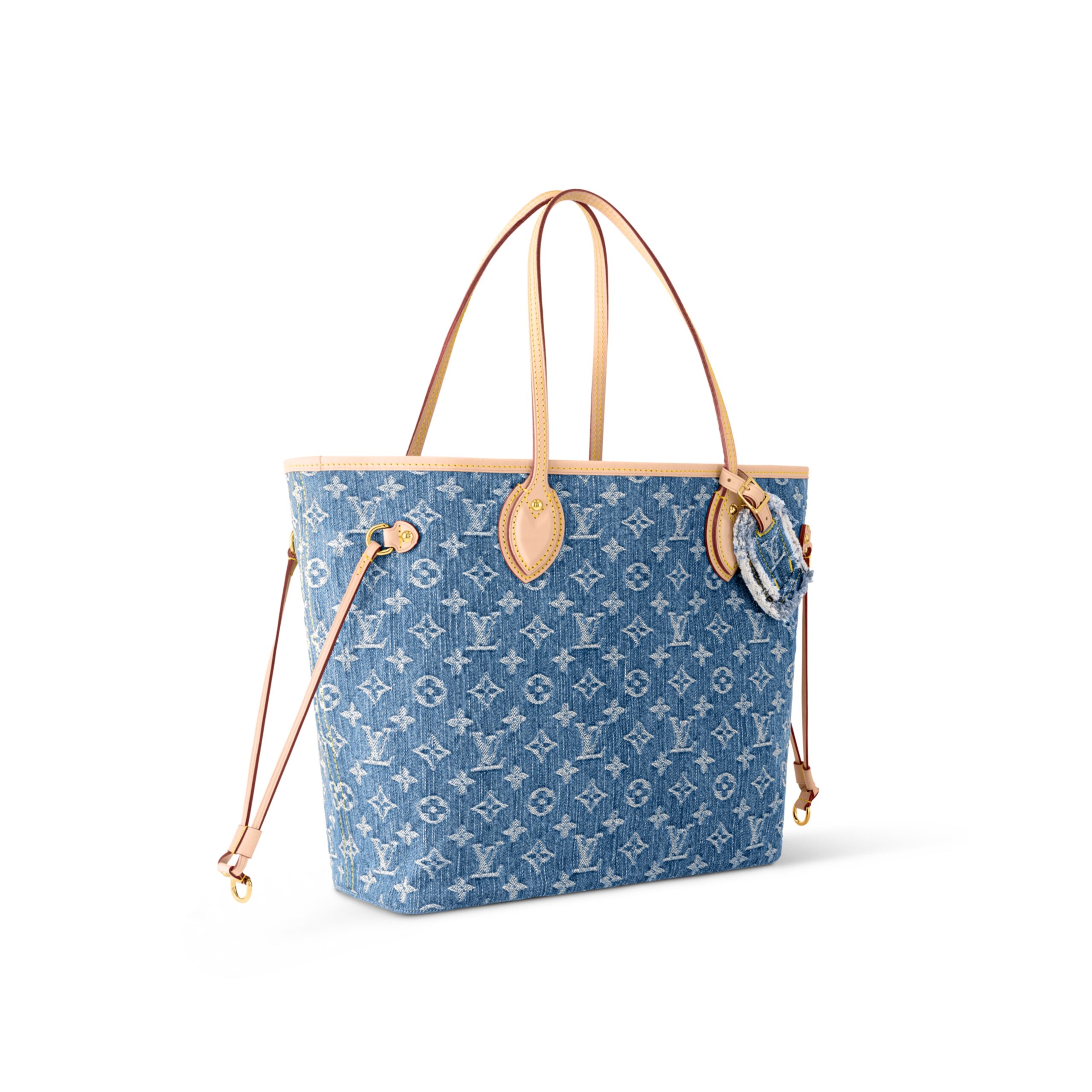Louis Vuitton M13192 Neverfull MM Denim Blue - Image 5