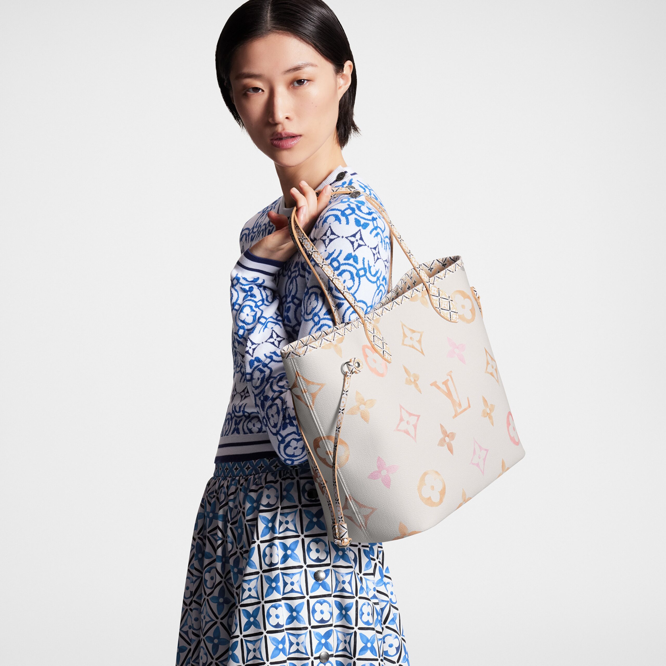 Louis Vuitton M22978 Neverfull MM Beige Monogram - Image 3