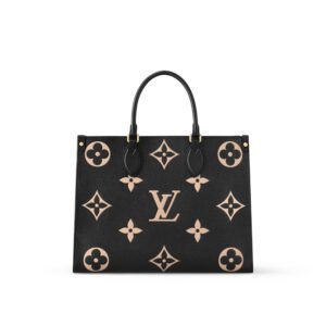 louis-vuitton-onthego-mm-bicolor-monogram-empreinte-leather-handbags-M45495_PM2_Front_20view Louis Vuitton M45495 Onthego MM