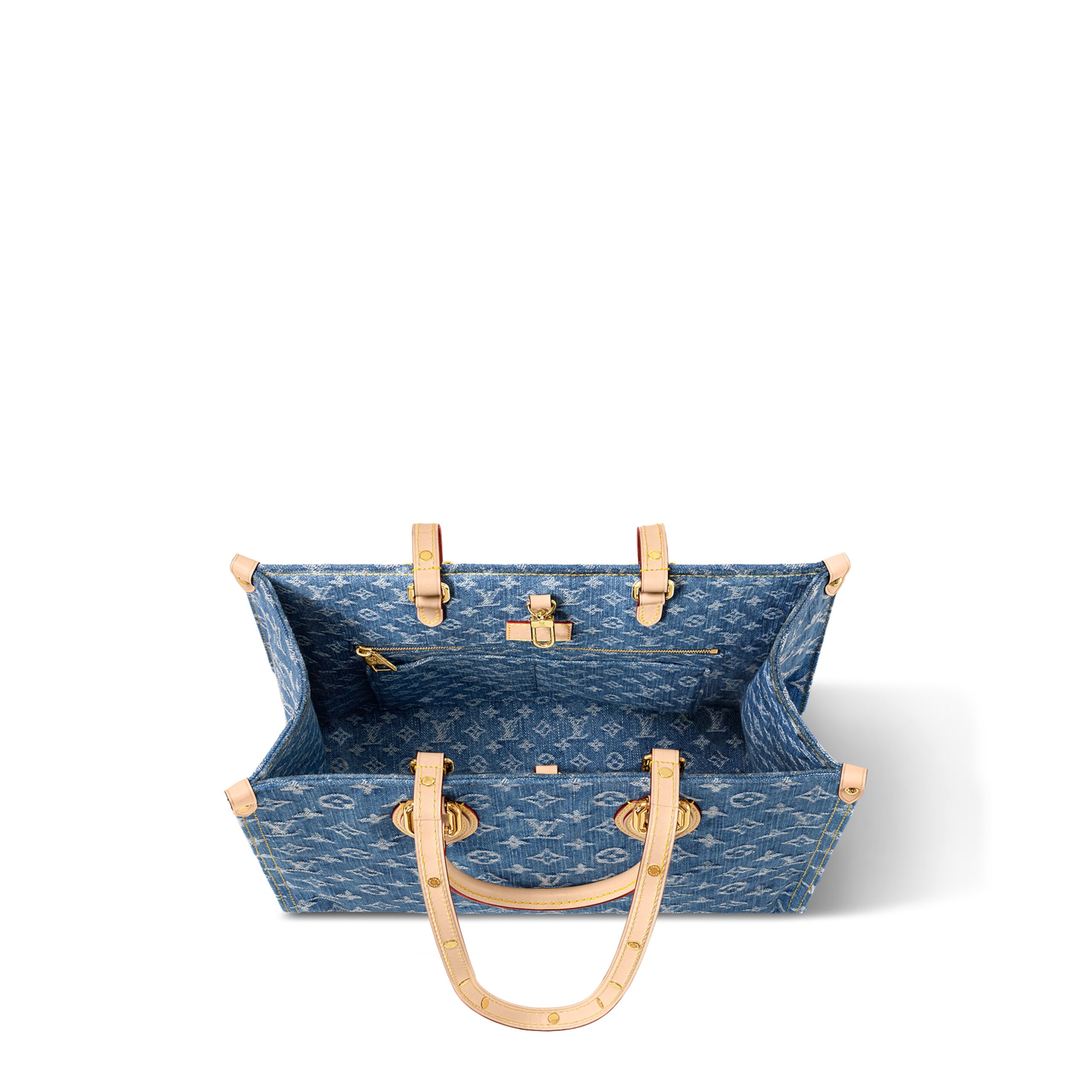 Louis Vuitton M46871 OnTheGo MM Denim Blue - Image 4